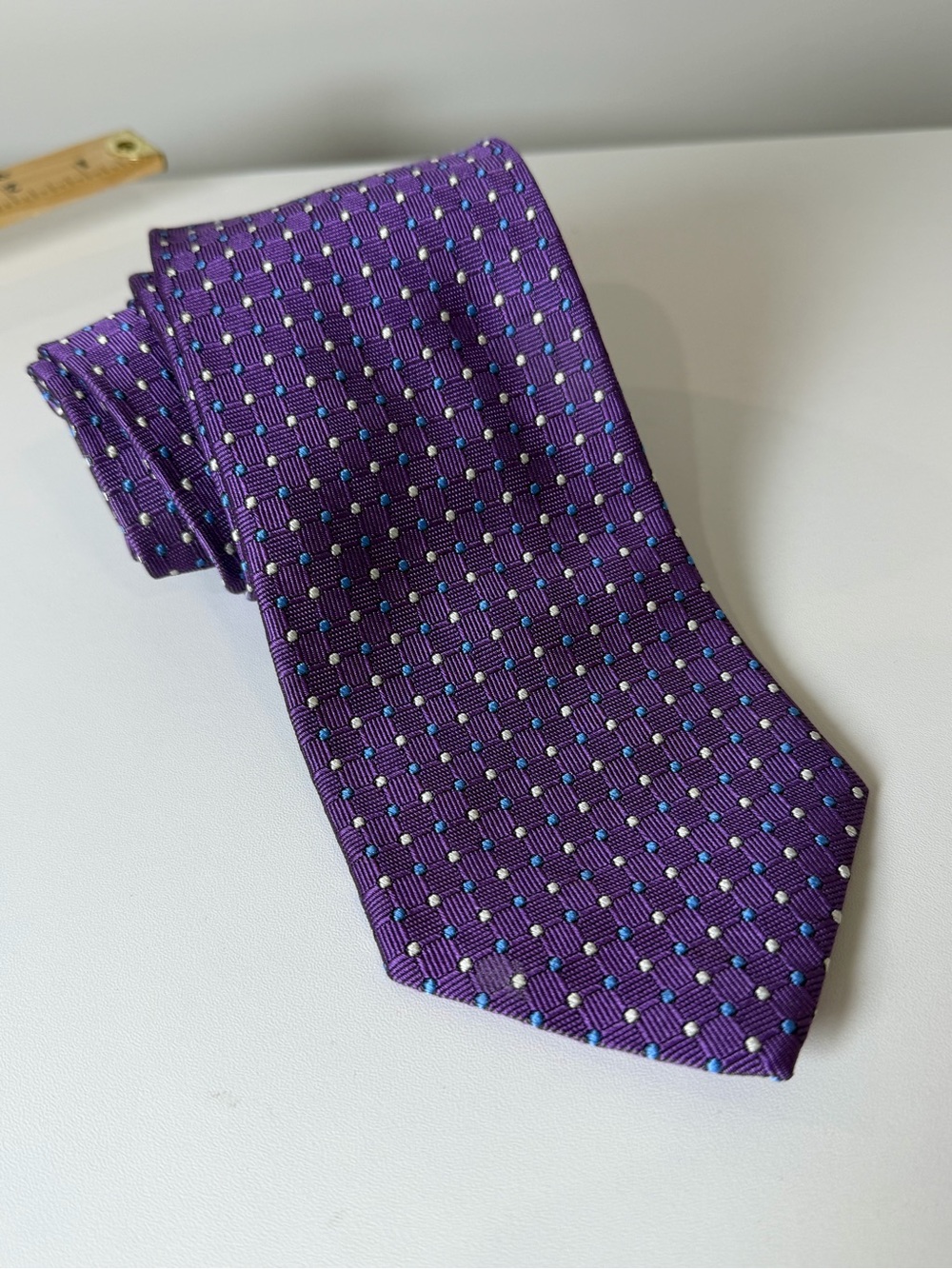 Men's Brooks Brothers Purple Patterned Silk Tie
